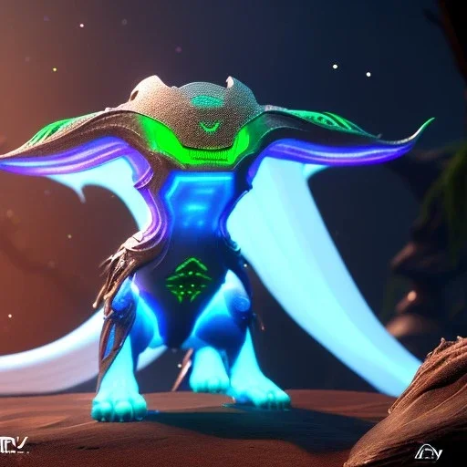 bioluminescent epic mammal alien, 8k resolution, dynamic lighting, ultra hyperdetailed, Unreal Engine 5, ultra colourful, very small details, realistic