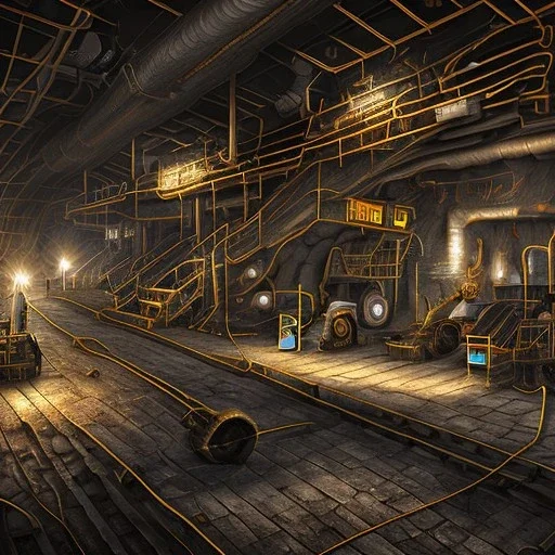 coal mine interior