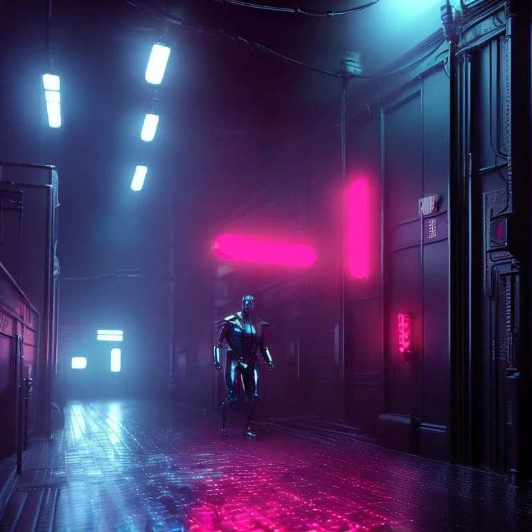 Actor, tom hardy, replicant man, blade runner style, rain, fog, neon ambient, gradient color, clean skin, circuits, latex coat, cyber punk, neon, tubes, portrait, studio photo, unreal engine 5, smooth color, 16 bit, god lights, ray tracing, RTX, lumen lighting, ultra deatail, volumetric lighting, 3d, finely drawn, hd.