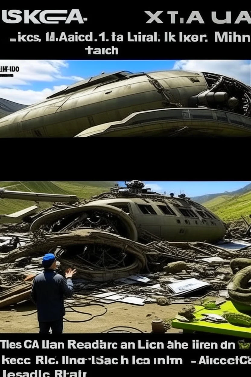 Hieronymus Bosch style nightmare huge ufo spaceship hovering above a car