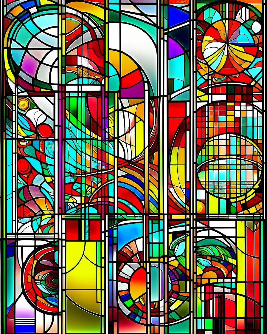 STAINED GLASS, Contemporary art.