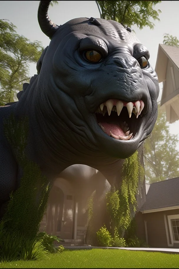 House monster, unreal engine 5, 8k resolution, photorealistic, ultra detailed, by greg rutowski