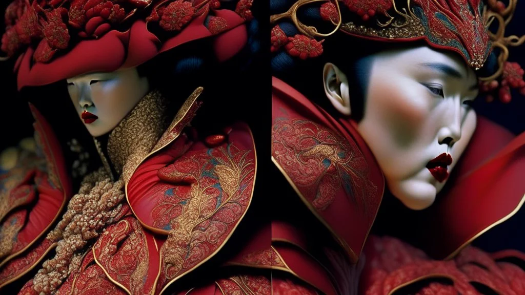 A masterpiece of Eiko Ishioka costume design,, 32Κ, macro realistic, beautiful, insanely detailed,