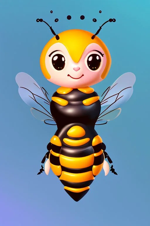 Cute bee as pfp animation style