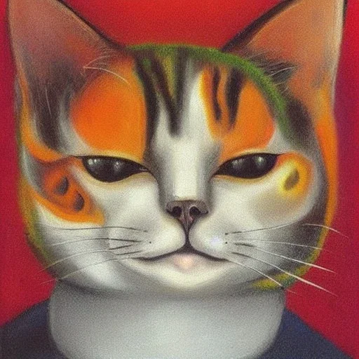 Portrait of a cat by kahlo