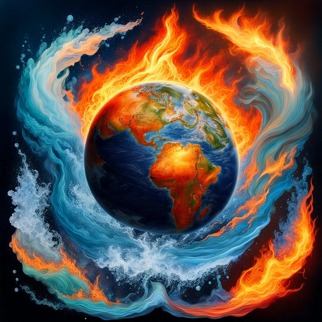 Harmony of earth, water and fire