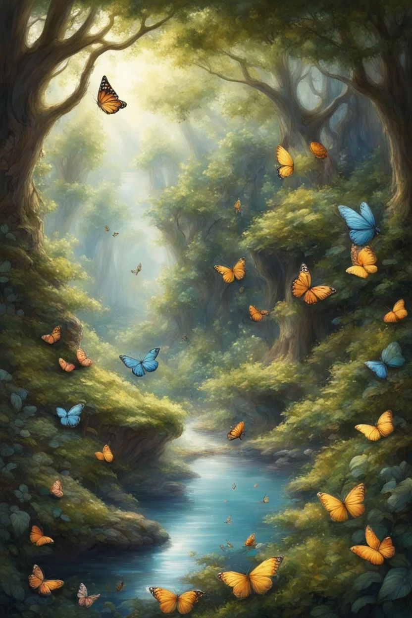 Come along with me And the butterflies and bees We can wander through the forest And do so as we please Come along with me To a cliff under a tree Where we can gaze upon the water As an everlasting dream