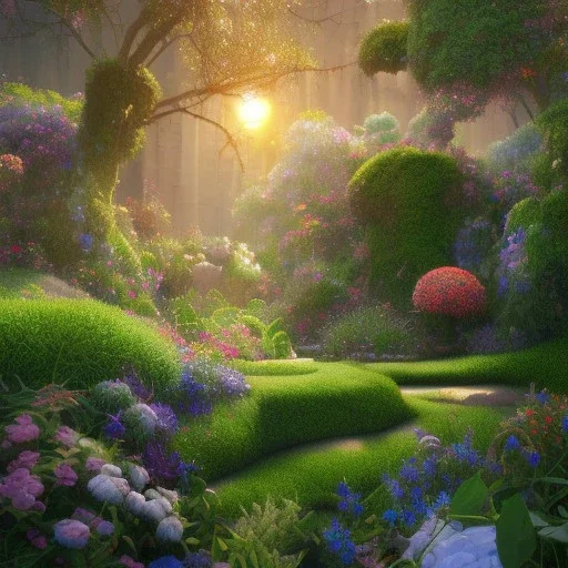 pixar style, volumetric summer garden environment and background, realistic painting of handbag, looking excited, volumetric lighting, dramatic lighting, detailed digital painting, extreme dense and fine fur, anime, ornate, colour-washed colors, elegant, small minutiae, tiny features, particulars, centered, smooth, sharp focus, renderman gofur render, 8k, uhd, detailed eyes, realistic shaded volumetric lighting, sunlight caustics, backlight, centered camera view