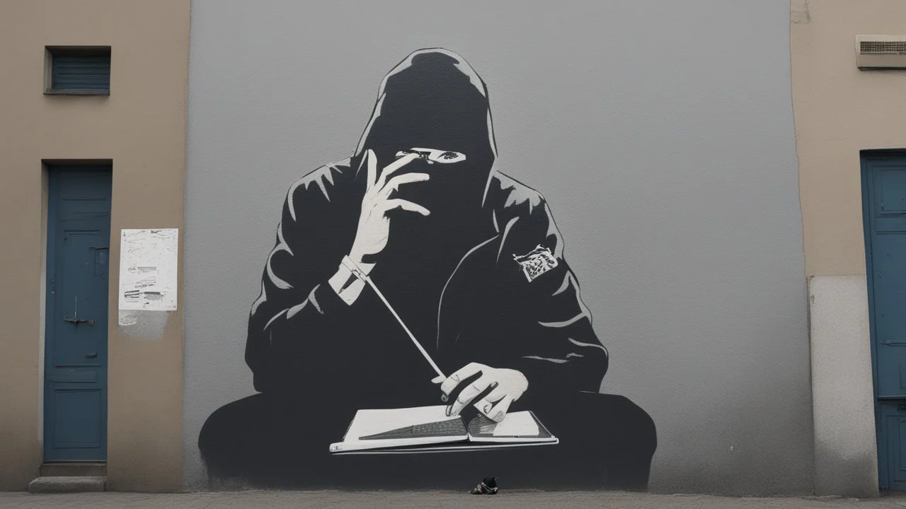 hacker by banksy