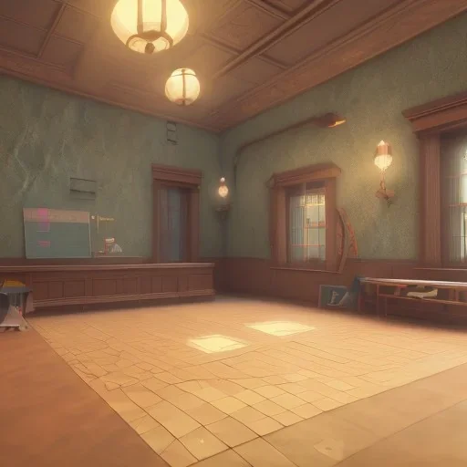 teacher in the classroom unreal engine 5 --ar 2:1