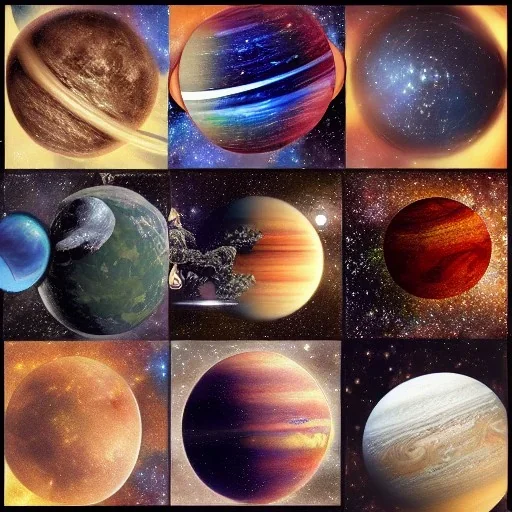 stars, planets, ships, space