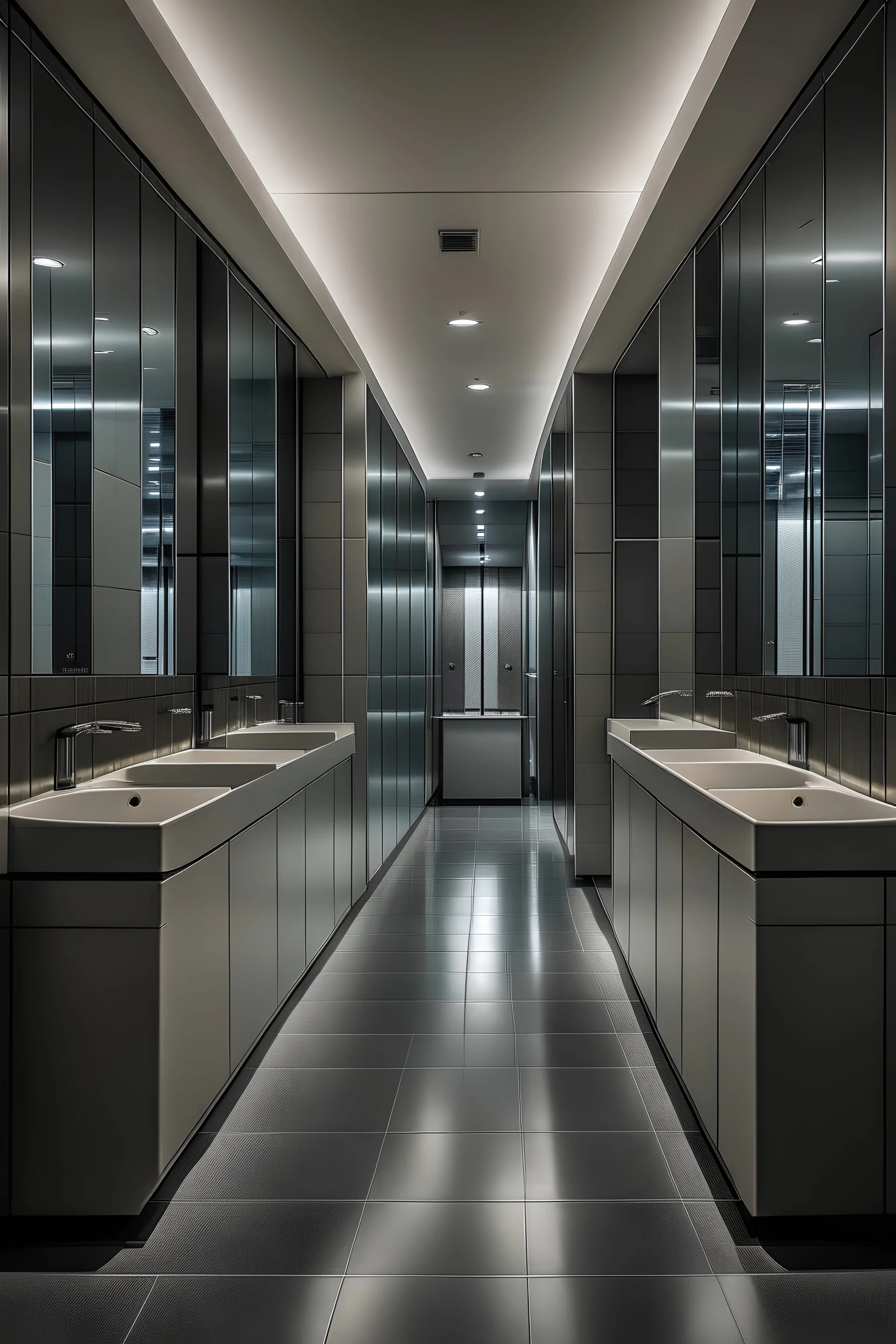 bathrooms, men's bathroom, women's bathroom, from the outside