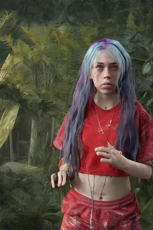 Billie Eilish, in my underpants, photorealistic, 8k