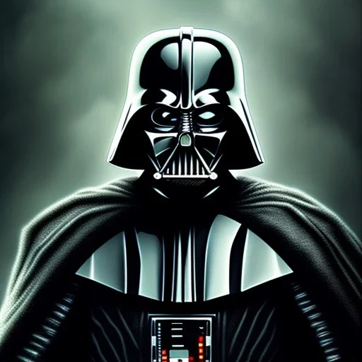 tim burton style of darth vader, sharp focus,3D, ultra detailed,