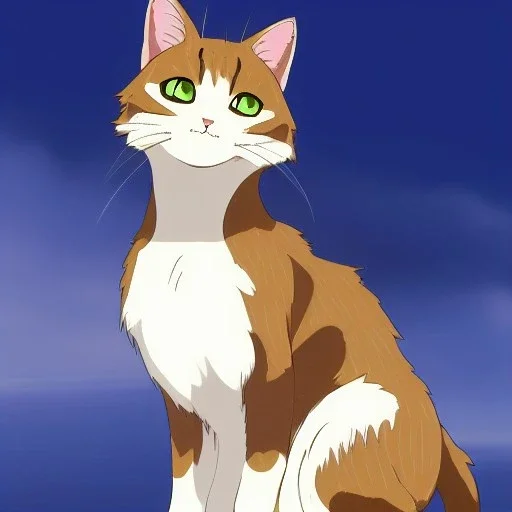 tabby cat animal, anime, ultra-detailed, white background, HD design by makoto shinkai, Granblue Fantasy