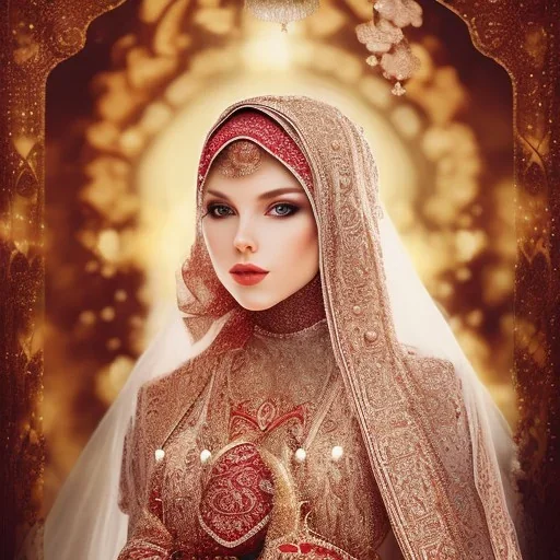 Muslim beautiful bride