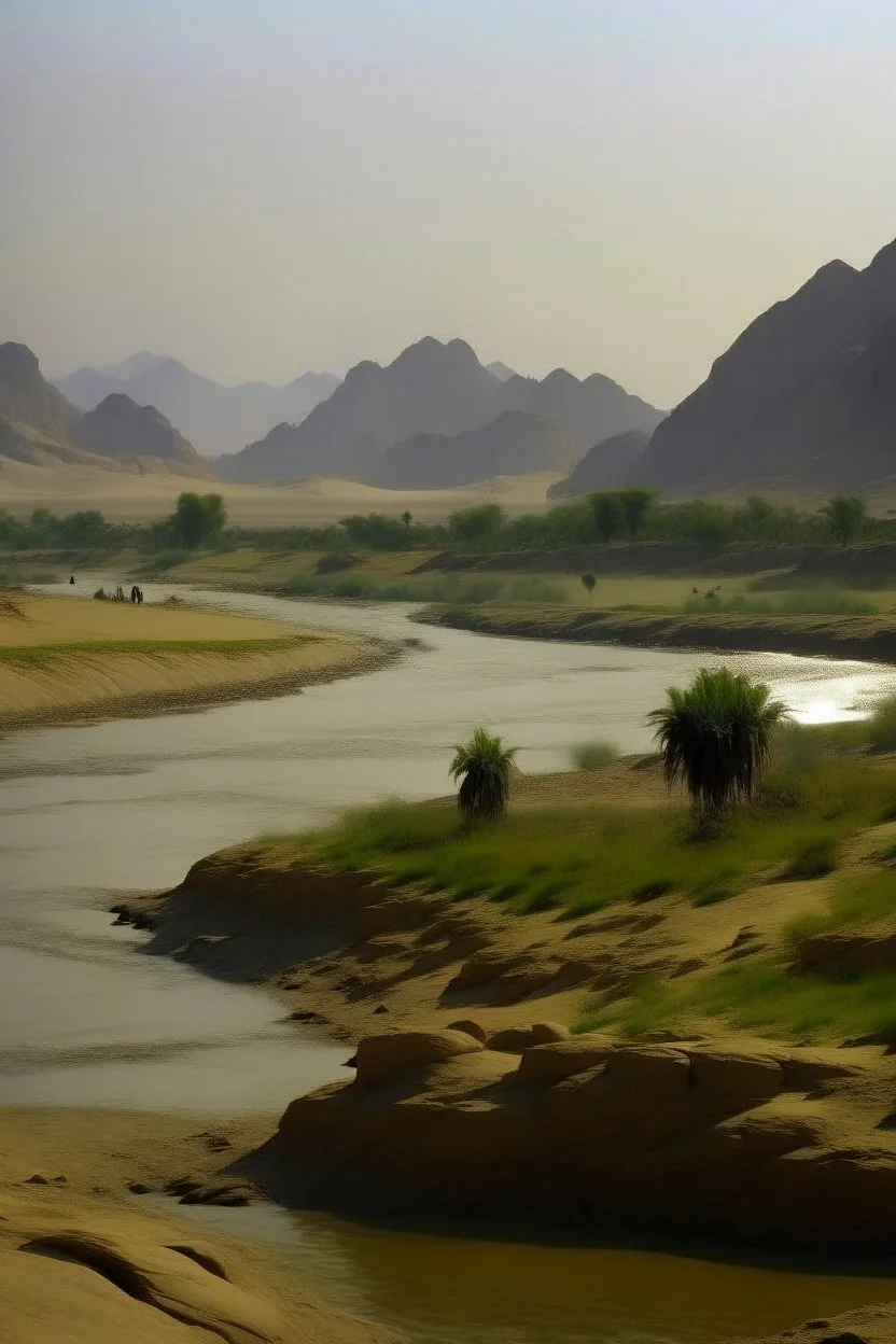 kassala mountains with river