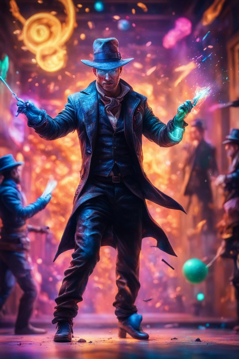 pen outline portrait of rad mad starlord magician smashing juggler thief master by neon wall , prize winning oil painting,bokeh like f/0.8, tilt-shift lens 8k, high detail, smooth render, down-light, unreal engine