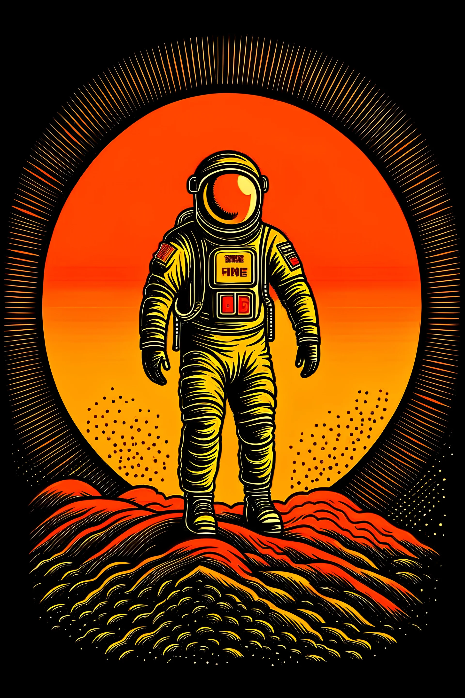 astronaut on sun