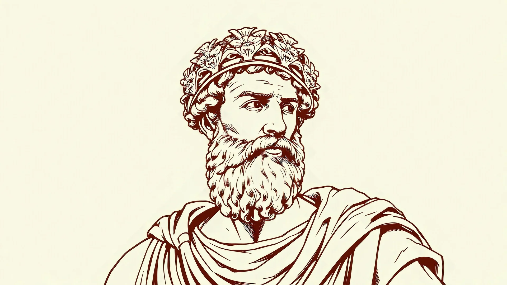 Sepia-Toned Illustration of Marcus Aurelius