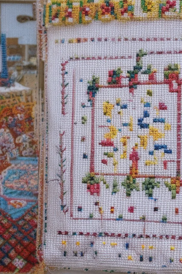 cross-stitch embroidery, Bosa, Sardegna