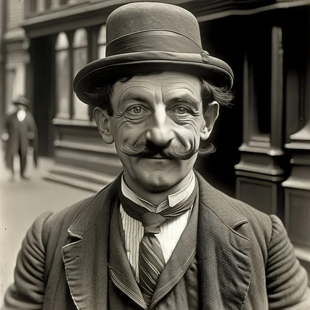 argyle the 1920s street magician, mutton chops