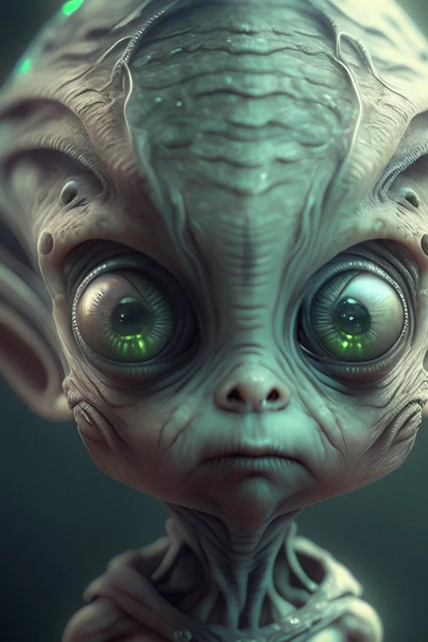 Alien child,highly detailed, artstation, sharp focus