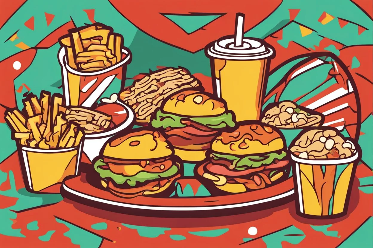 carnival food, with a bite taken out, clean vector style, bold outline