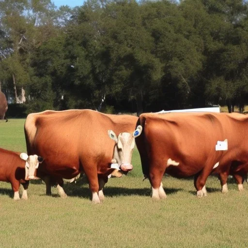 Dad cows peanuts hogs children