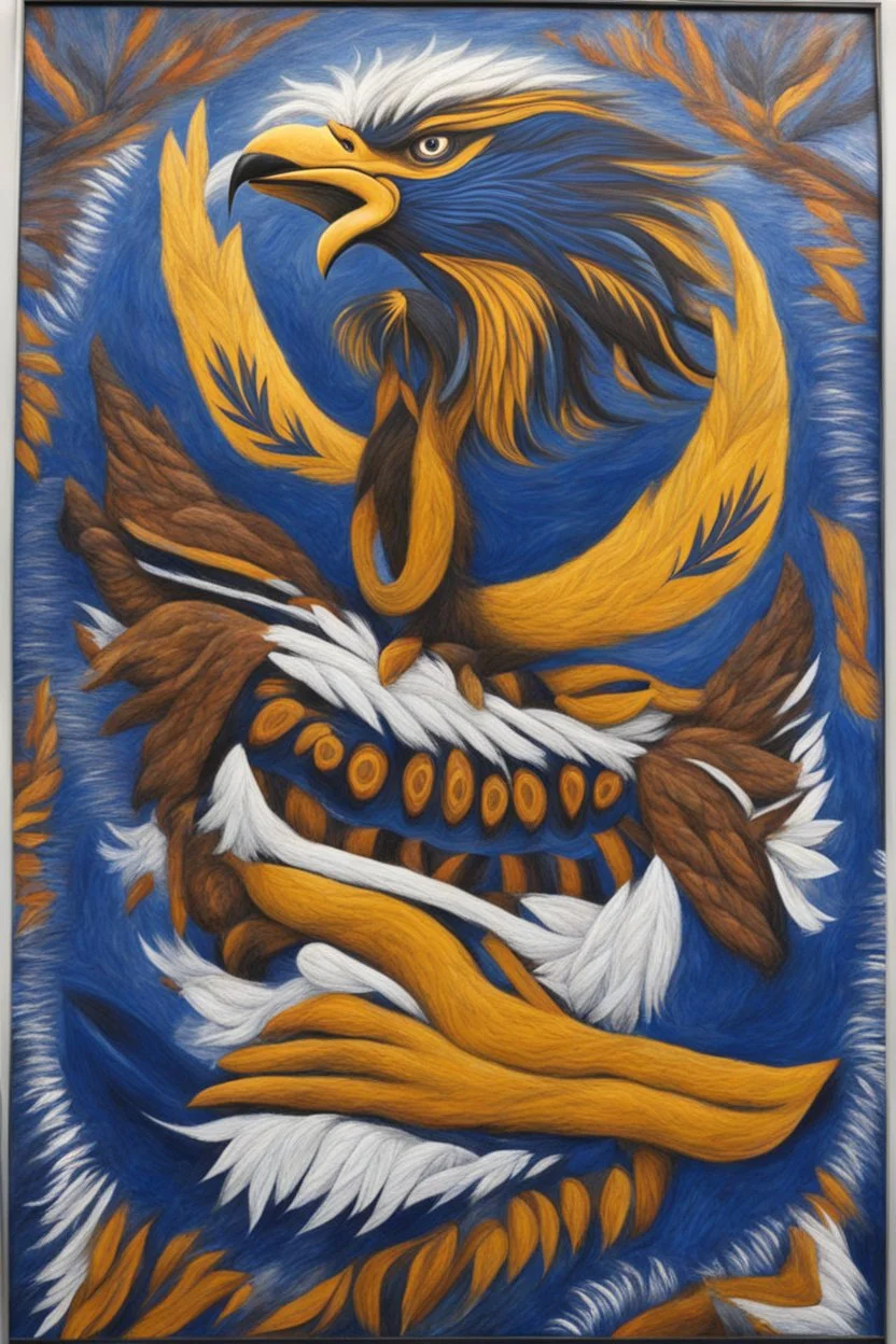 west coast eagles indigenous painting guernsey