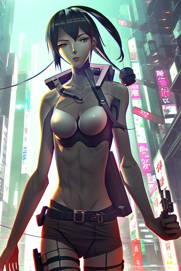 cyberpunk anime hero chracter