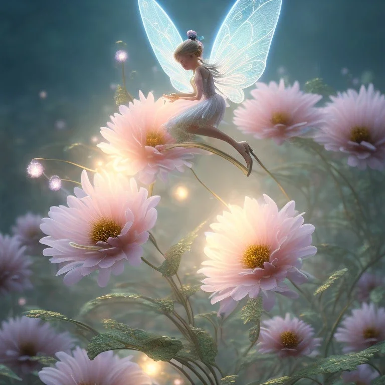 subtle transparent fairy flower in a galactic ambiance, delicate colors, in the foreground, full of details, smooth，soft light atmosphere, light effect，vaporwave colorful, concept art, smooth, extremely sharp detail, finely tuned detail, ultra high definition, 8 k, unreal engine 5, ultra sharp focus