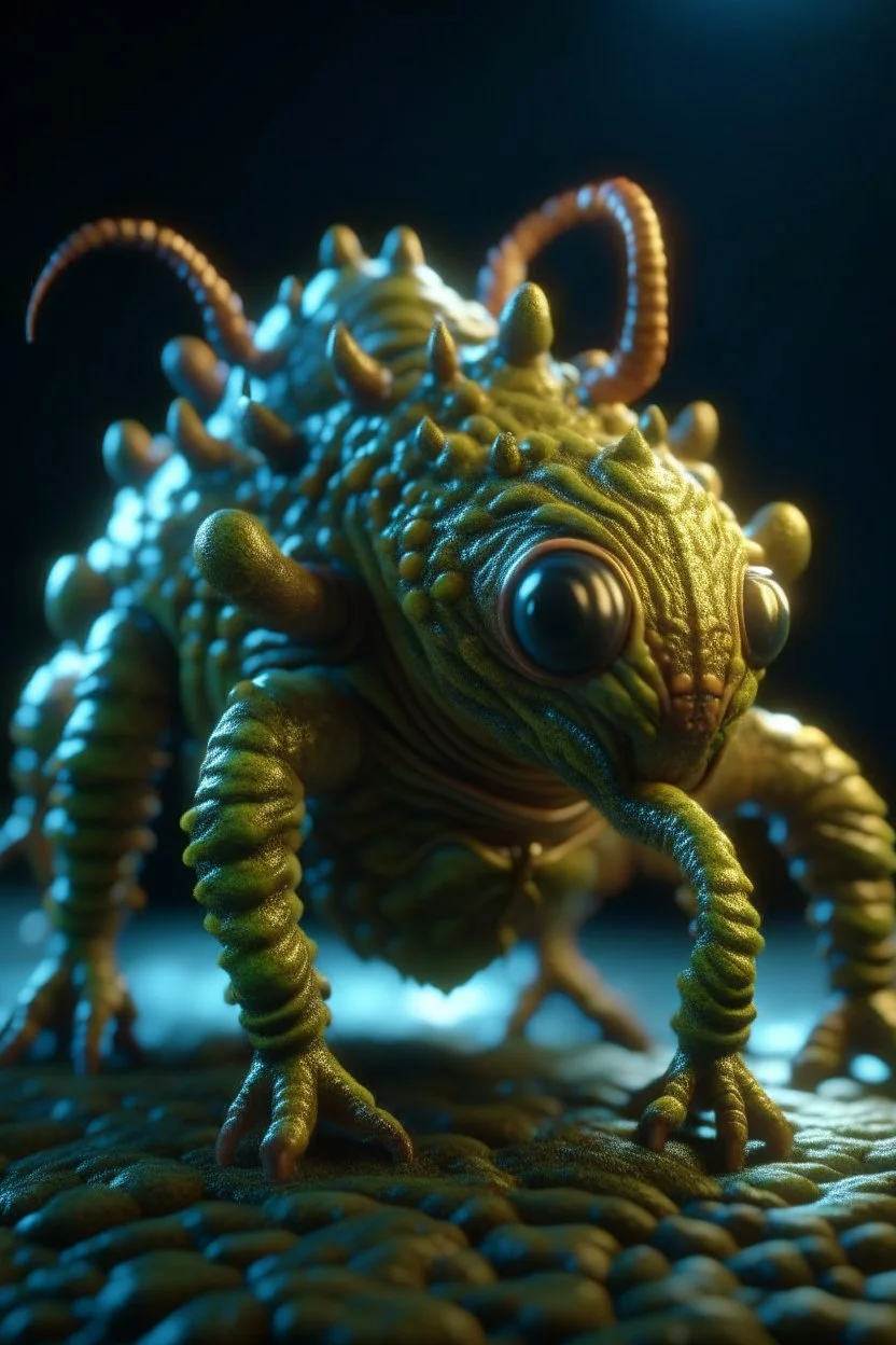 Atomic creature ,3d 4k octane render, smooth, sharp focus, highly detailed, unreal engine 5,