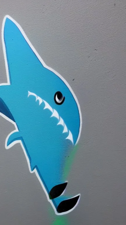 Spray paint shark