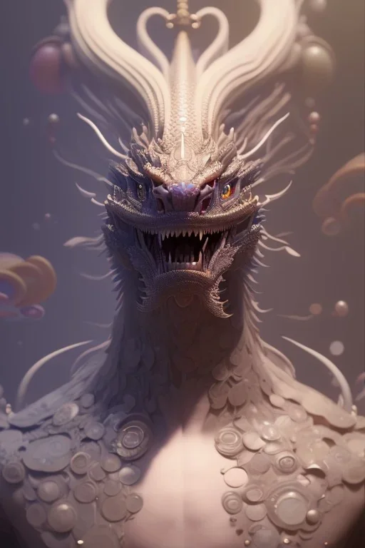 award winning portrait of a male anthropomorphic rainbow dragon gay long vblack hair. character design by cory loftis, fenghua zhong, ryohei hase, ismail inceoglu and ruan jia. unreal engine 5, artistic lighting, highly detailed, photorealistic, fantasy