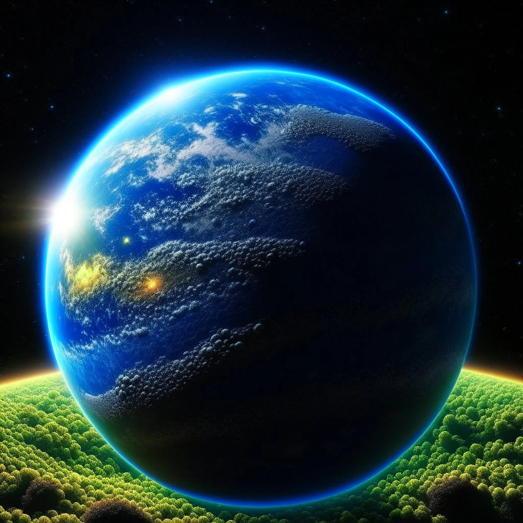 An image of a planet from space showing the natural beauty of the universe and inspiring recent scientific discoveries