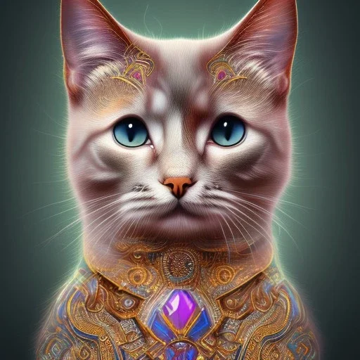 3d cute cat, beautiful rich, colored tattoo, shiny, intricate, gorgeous, ultrafine detail, hyperrealism, trending , sharp focus, intricate details, highly detailed, glowing, glitter, complementary colours