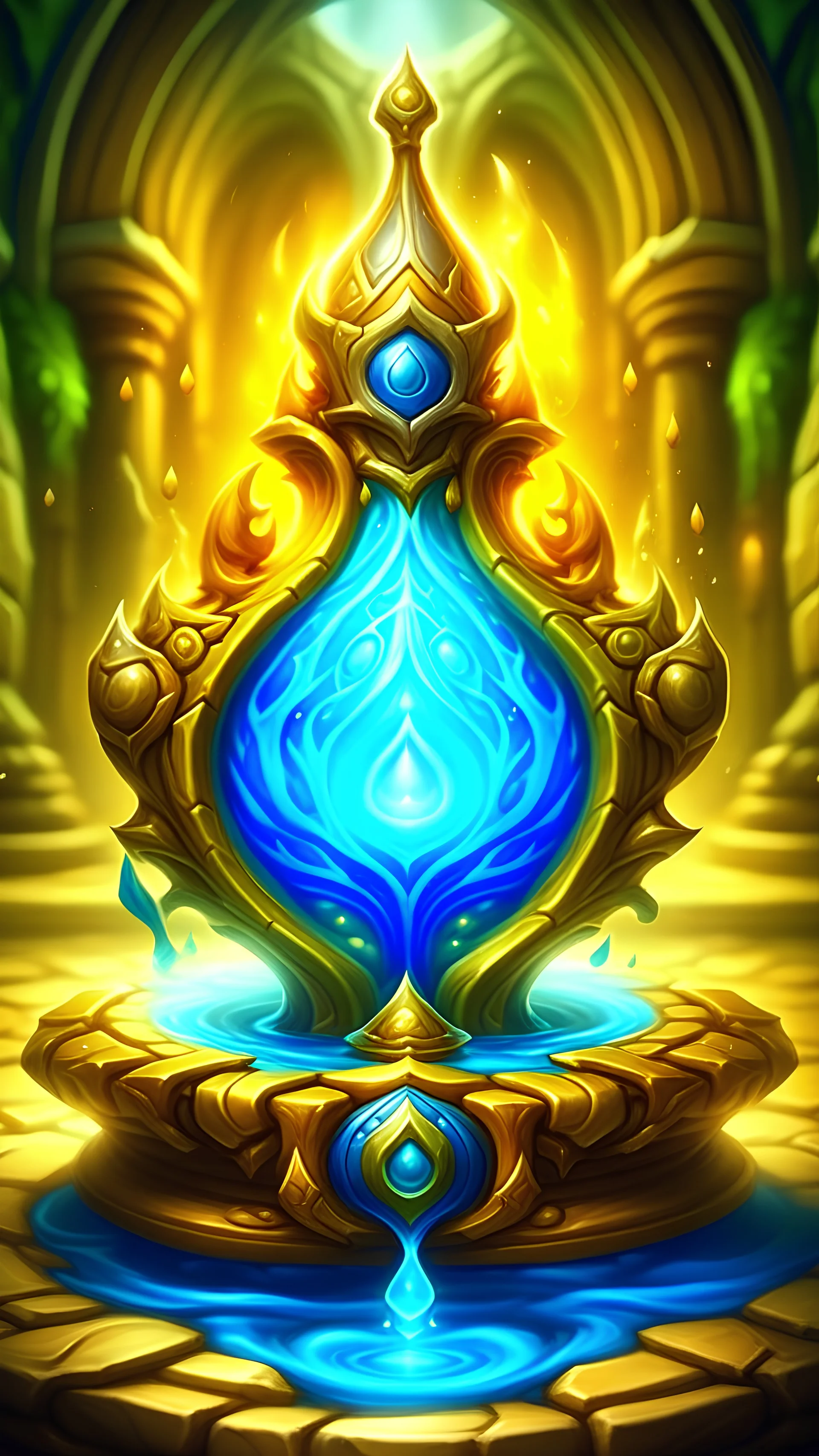 Design a hearthstone spell of holy water