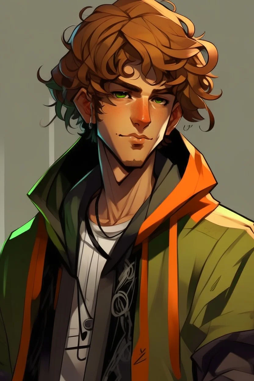 Saçları kıvırcık erkek valorant karakteri boydan