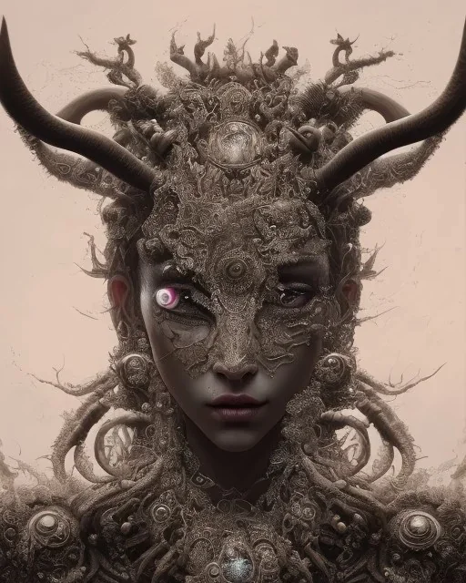 Insanely detailed photograph of An elaborate beautiful cow goddess intricate glowing skin eyes black and white spotted fur dress intricate face hair lashes hyperdetailed painting by Ismail Inceoglu Huang Guangjian and Dan Witz CGSociety ZBrush Central fantasy art album cover art 4K 64 megapixels 8K resolution HDR Greek shiny space colours jewelry celestial hair eyes light