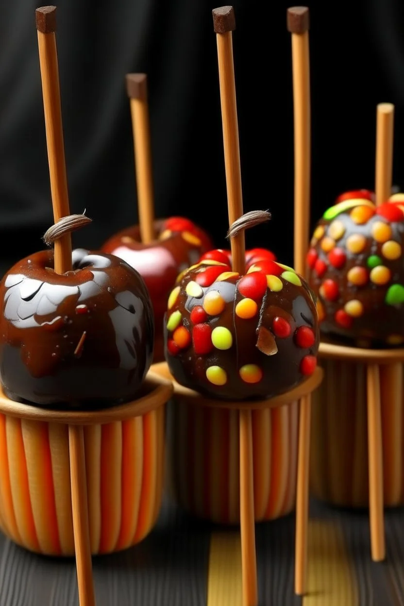 caned candy apples