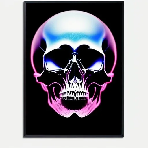 cyberpunk style ink ball skull picture in detailed frame, big black eyes, unreal engine 5, 8k resolution, photorealistic, ultra detailed, frame extreme accurate