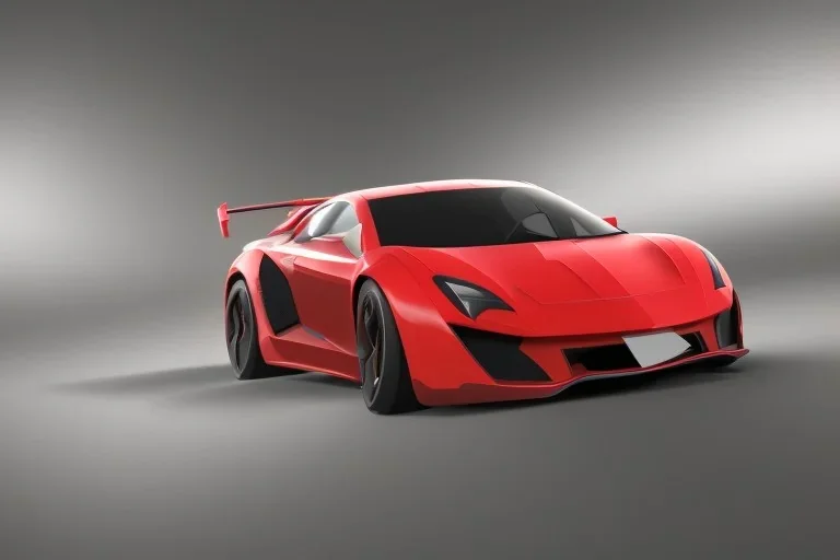 Supercar Vector 3d rendering isolated Vector