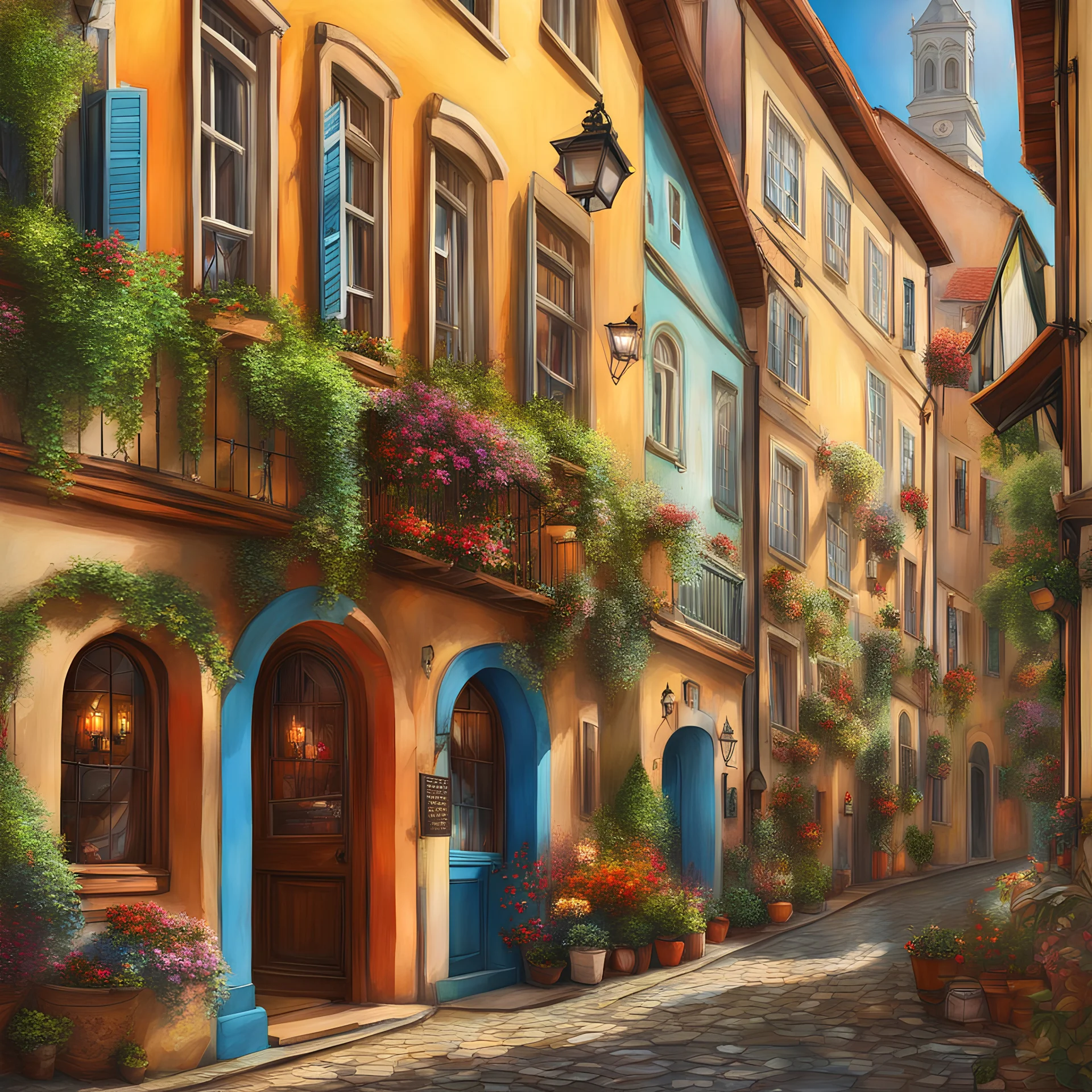 Winkelgasse Eingang. Magical. Epic. Dramatic, highly detailed, digital painting, masterpiece