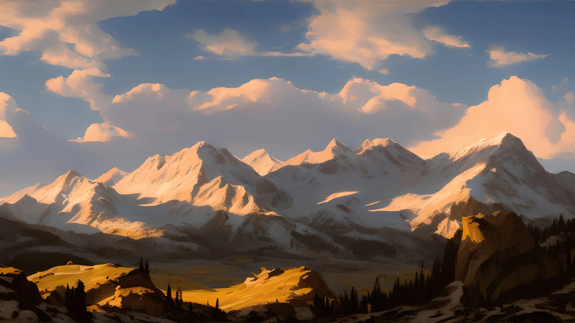 colorado mountains by andrea del sarto