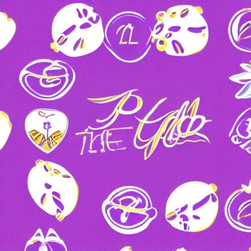 The palm kid logotype on a purple background