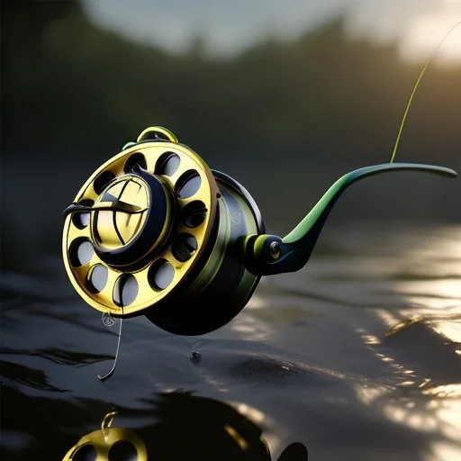 Fishing reel high resolution