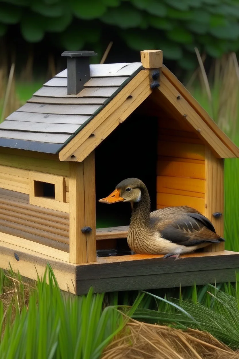 Mallard duck house