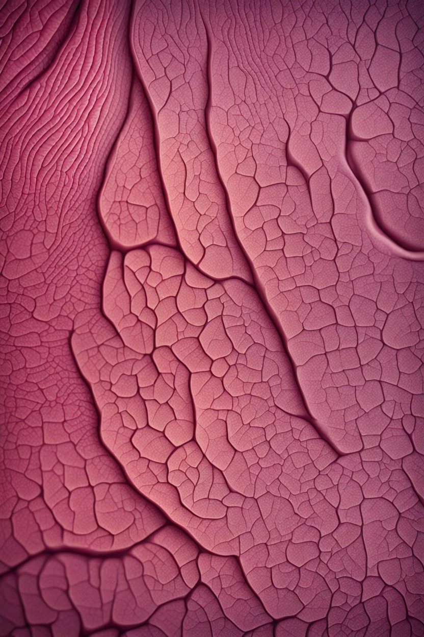 Human skin under the microscope