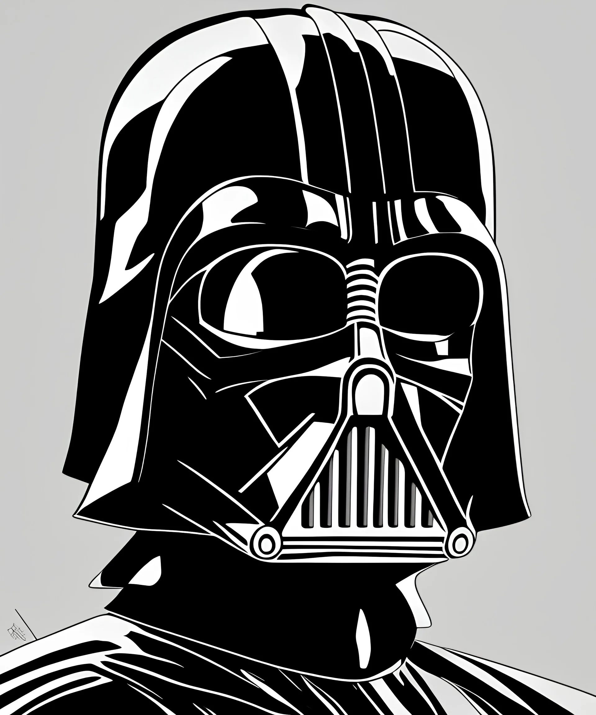 Darth vader portrait